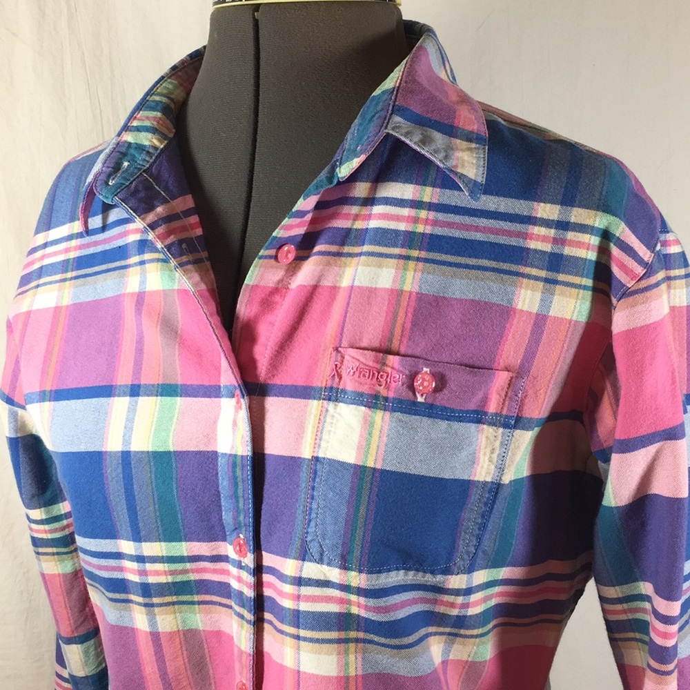 Wrangler Long Sleeve Western Shirt Size M - Picture 7 of 8
